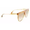 Victoria Beckham VB619S6509774 Occhiali da sole donna aviator montatura oro lenti sfumate marroni 65mm