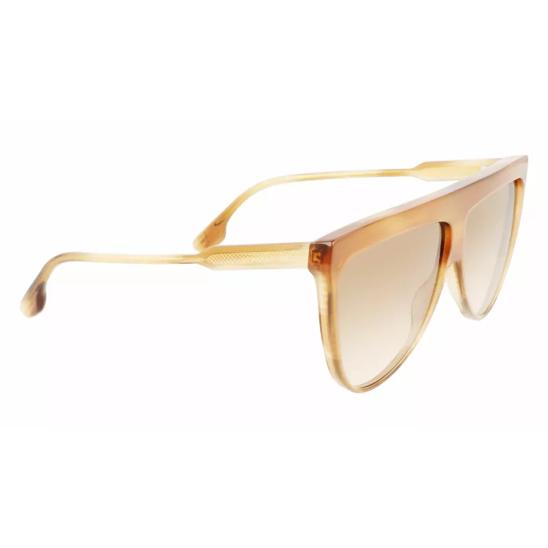 Victoria Beckham VB619S6509774 Occhiali da sole donna aviator montatura oro lenti sfumate marroni 65mm
