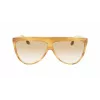 Victoria Beckham VB619S6509774 Occhiali da sole donna aviator montatura oro lenti sfumate marroni 65mm