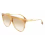 Victoria Beckham VB619S6509774 Occhiali da sole donna aviator montatura oro lenti sfumate marroni 65mm