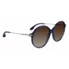 Occhiali da sole donna Victoria Beckham VB632S-419 havana blu sfumato 58mm