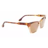 Victoria Beckham VB638S-218 Occhiali da sole donna havana marrone sfumato 55mm