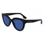 Victoria Beckham VB649S-001 Occhiali da sole da donna - Montatura in acetato nera, lenti in policarbonato grigie, 52 mm