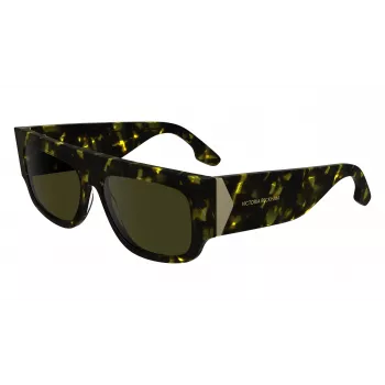Victoria Beckham VB666S Occhiali da sole donna nero acetato montatura squadrata lenti grigie 55mm