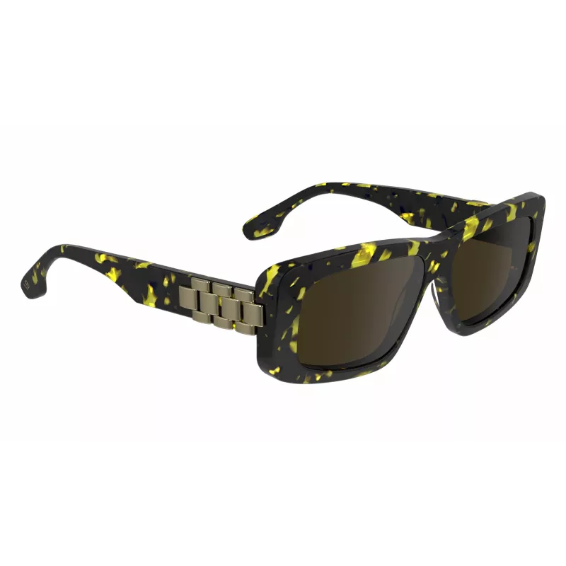 Victoria Beckham VB669S5513012 Occhiali da sole donna squadrati in acetato - nero/grigio - 55/13/145 mm