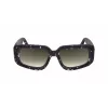 Victoria Beckham VB670S-010 Occhiali da sole da donna oversize squadrati Acetato nero Lente grigia 54mm