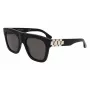 Victoria Beckham Occhiali da sole donna VB675S5220001 - Montatura nera in acetato, lenti in policarbonato grigie, 52 mm