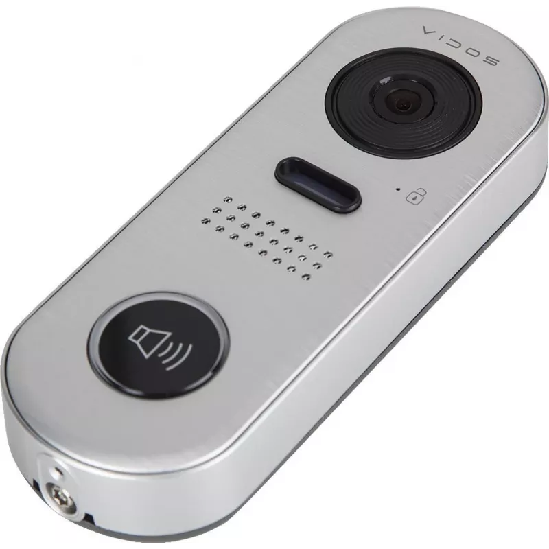 VIDOS DUO S1001 postazione citofonica – Full HD 1080p, 2 fili, IP65, argento/grigio