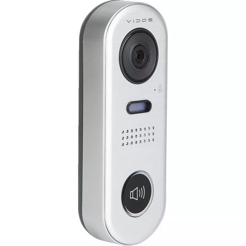 VIDOS DUO S1001 postazione citofonica – Full HD 1080p, 2 fili, IP65, argento/grigio
