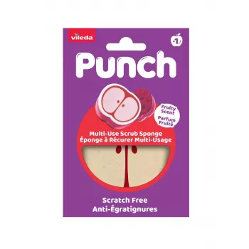Vileda Punch Spugna multiuso – mela, 1 pezzo