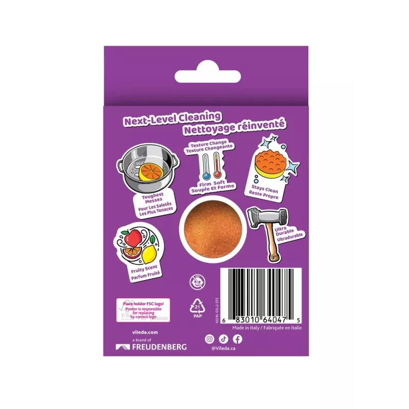 Vileda Punch Strong Orange spugna abrasiva, 1 pezzo