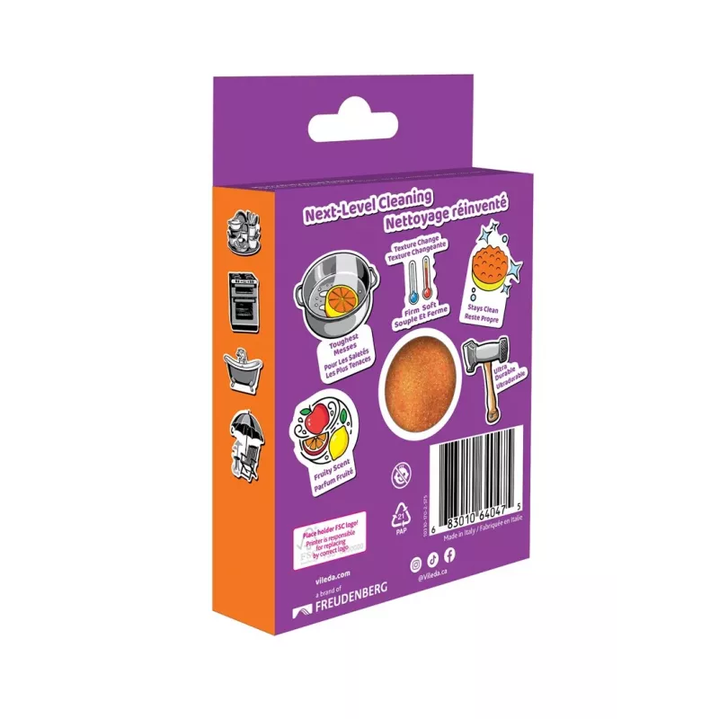 Vileda Punch Strong Orange spugna abrasiva, 1 pezzo