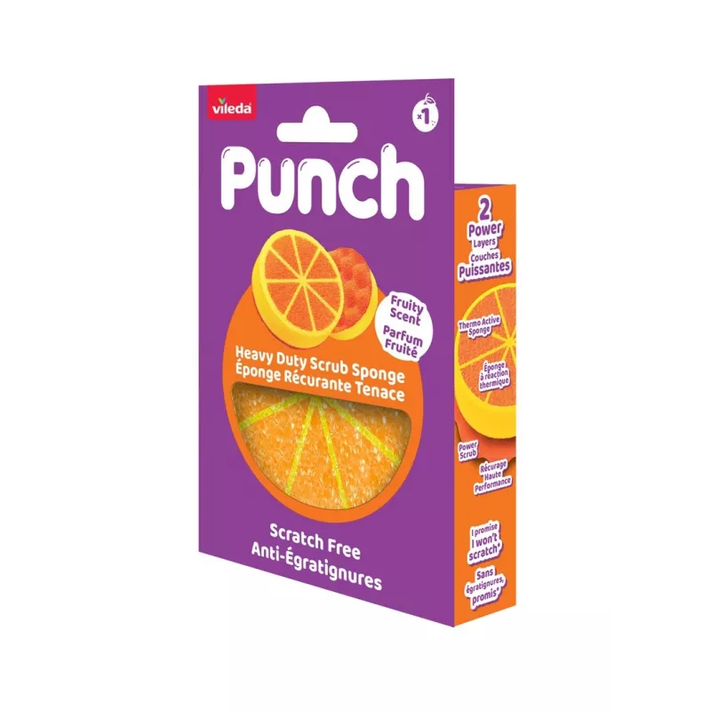 Vileda Punch Strong Orange spugna abrasiva, 1 pezzo