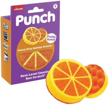 Vileda Punch Strong Orange spugna abrasiva, 1 pezzo
