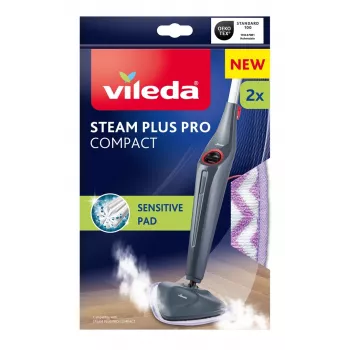 Vileda Steam Plus Sensitive panni di ricambio per lavapavimenti a vapore (confezione da 2)