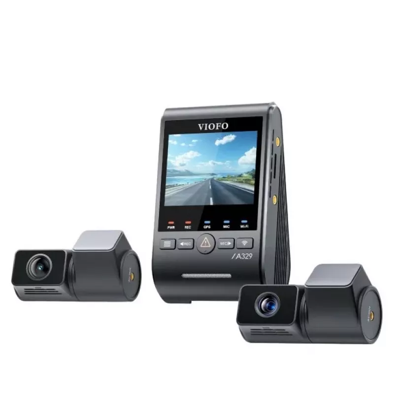 VIOFO A329T 3CH GPS Dash Camera 4K anteriore, 1080P interna e posteriore, sensori Sony STARVIS, Wi-Fi e GPS integrati