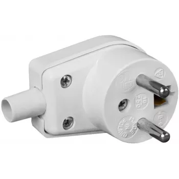Spina angolare VIPLAST 220-01 16A 250V IP20 bianco