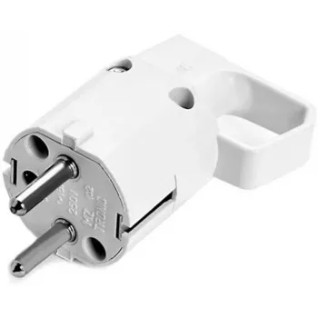 VIPLAST 325-01 spina Schuko universale con anello di presa, 16A 250V, IP20, bianco
