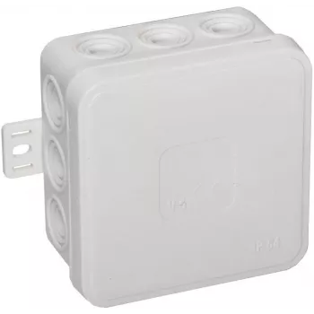 VIPLAST V5 Klik scatola di derivazione da parete, vuota, 12 ingressi cavi, IP54, bianco, 75x75x41 mm, 035-01