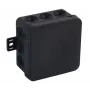 VIPLAST V5 Scatola da parete vuota Klik, 12 ingressi cavi, IP54, nero, 75x75x41 mm, 035-05
