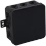 VIPLAST V6 scatola di derivazione da parete a scatto, 12 ingressi cavi, IP54, nero, 85x85x41 mm, vuota