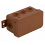 VIPLAST V8 Klik scatola di derivazione da parete, vuota, 8 ingressi cavi, IP54, marrone, 80x45x41mm