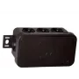 VIPLAST V8 Scatola di derivazione da parete, 8 ingressi, IP54, nero, 80x45x41mm