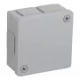 VIPLAST VP-22 scatola di derivazione da parete, 6 ingressi cavi, vuota, grigia, IP55, 86x86x40 mm