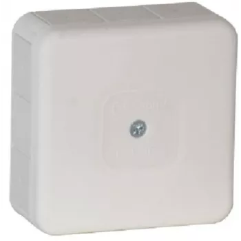 VIPLAST VP-31 scatola di derivazione da parete, vuota, 12 ingressi cavo, IP55, bianca, 85x85x37 mm