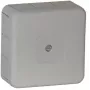 VIPLAST VP-31 scatola di derivazione da parete, 12 fori passanti, grigio, IP55, 85x85x37mm