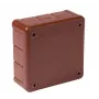 VIPLAST VP-41 Scatola di derivazione da incasso vuota, 12 ingressi cavi, marrone, IP55, 98x98x42 mm