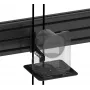 Vision VFM-MNU/P3X75 kit robusto per montaggio a parete e su binario per 3 display LCD 65-75 pollici verticale acciaio alluminio nero