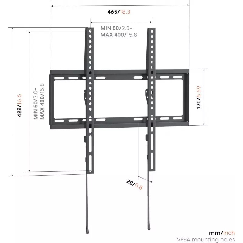 Vogels UP 4003 Supporto fisso M