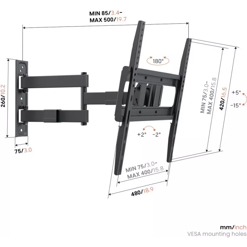 Vogels UP 4043 Supporto full motion M