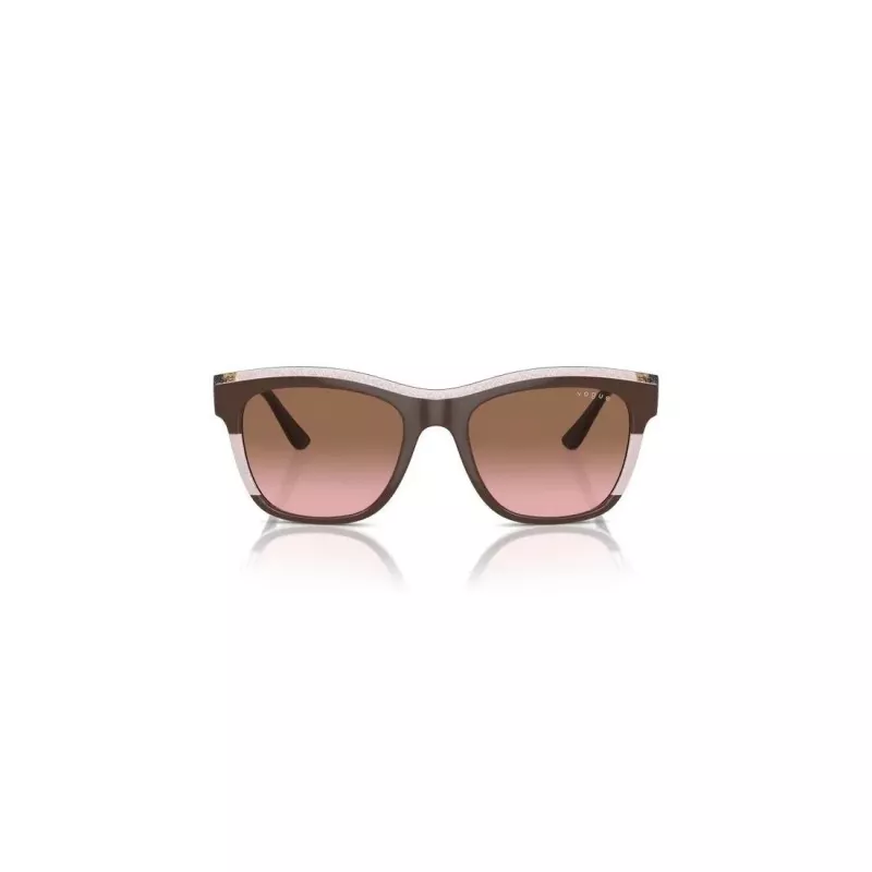 VOGUE VO5557S313614 Occhiali da sole donna - Montatura grigio trasparente, lenti grigio scuro, 54 mm