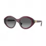 VOGUE VO5576SB2989T Occhiali da sole da donna a occhio di gatto - montatura rosa trasparente, lenti grigio scuro, 52 mm