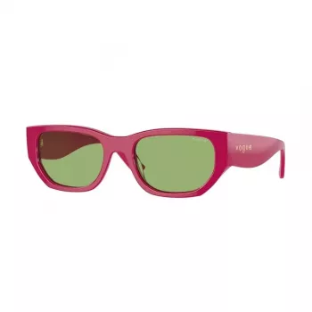 VOGUE Occhiali da sole da donna Butterfly VO5586S31602 - Montatura rosa trasparente, lenti grigio scuro, larghezza lente 53 mm