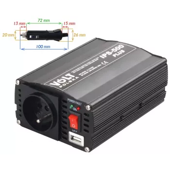 VOLT POLSKA Inverter IPS-500 PLUS 24V / 230V 350/500 W