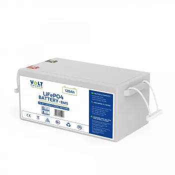 VOLT POLSKA Batteria ricaricabile LiFePO4 24V 120Ah 120A