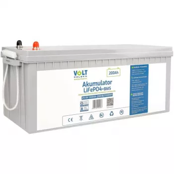 VOLT POLSKA Batteria ricaricabile LiFePO4 25,6V 200Ah (150A)