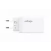 Voltage GaN 67W caricabatterie da parete, 2x USB-C e 1x USB-A, PD 3.0, QC 3.0, PPS, spina EU, bianco