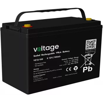 Batteria VOLTAGE AGM 12V 100Ah VE12-100 (durata 6-9 anni)