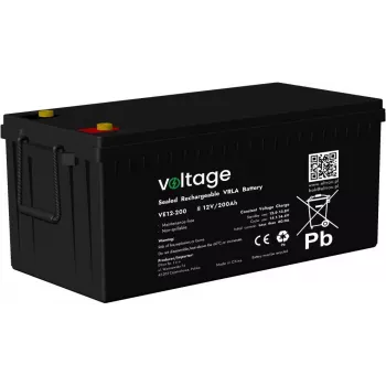 Voltage AGM batteria 12V 200Ah VE12-200 (durata 6-9 anni)