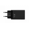 Voltage caricabatterie GaN 67W da parete, PD 3.0 / QC 3.0, 2x USB-C e 1x USB-A, spina EU, nero
