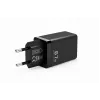 Voltage caricabatterie GaN 67W da parete, PD 3.0 / QC 3.0, 2x USB-C e 1x USB-A, spina EU, nero