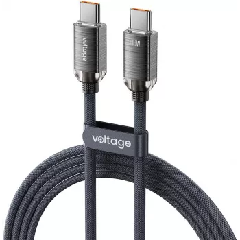 VOLTAGE PureCrystal Cavo USB-C a USB-C PD 100W 1m nero