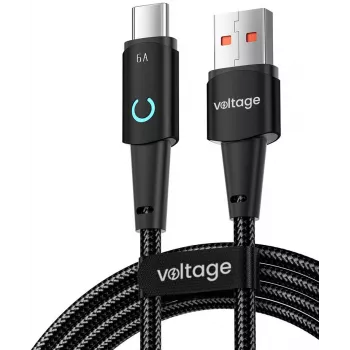 VOLTAGE VEKA66AC100BK PowerAngle 66W PD cavo USB-A a USB-C 1m nero