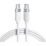 VOLTAGE VEKS100CC100WE cavo USB-C a USB-C in silicone 100W PD 1 m bianco