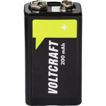 VOLTCRAFT batteria ricaricabile 9 V blocco NiMH 200 mAh 8,4 V Ready to Use 1 pz. (VC-17665960)