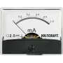 VOLTCRAFT AM-60X46/1MA/DC strumento di misura analogico da incasso, corrente continua 0-1 mA, galvanometro a bobina mobile, 46x60 mm